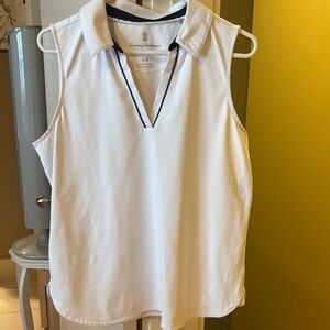 Tommy Bahama Women's White V-Neck Blouse